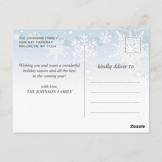 Stück auf Erden FOTO Weihnachtsfeiertag Postkarte (Rückseite)