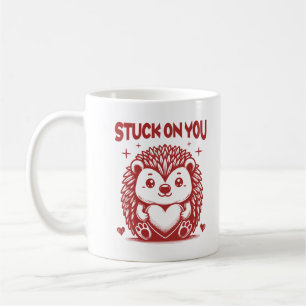 Stuck auf Ihrem Niedlichen Igel Adorable Wild Anim Kaffeetasse