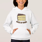 Stück Cake Yellow Chocolate Layer Cake Slice Hoodie (Vorderseite)
