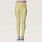 Stück Cake Yellow Chocolate Layer Cake Slice Leggings (Vorderseite)