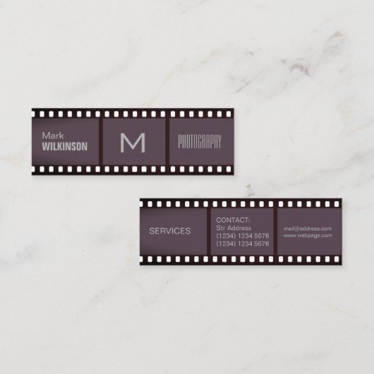 Stück der beruflichen Abdeckung des Bands Mini Visitenkarte (Vorne/Hinten)