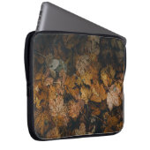 STÜCK DER BROWN MAPLE-BLÄTTER LAPTOPSCHUTZHÜLLE (Vorne Rechts)