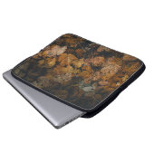 STÜCK DER BROWN MAPLE-BLÄTTER LAPTOPSCHUTZHÜLLE (Vorne Knopf)
