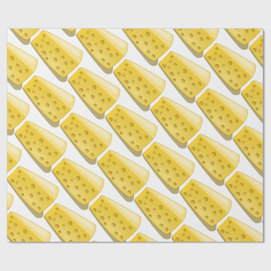 Stück des Käsemusters Geschenkpapier (Flach)