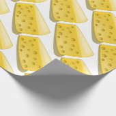 Stück des Käsemusters Geschenkpapier (Ecke)