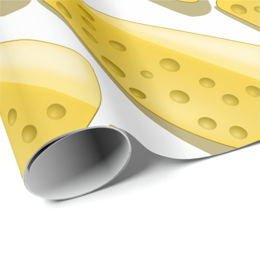 Stück des Käsemusters Geschenkpapier (Rolleneckpunkt)