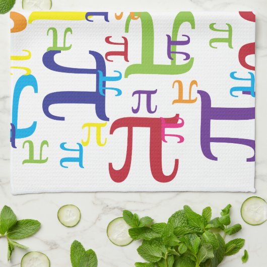 Stück des Pi Geschirrtuch (Gefaltet)