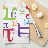 Stück des Pi Geschirrtuch (Viertel Falte)