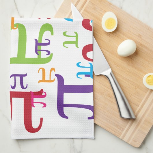 Stück des Pi Geschirrtuch (Viertel Falte)