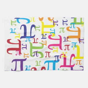 Stück des Pi Geschirrtuch