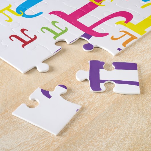 Stück des Pi Puzzle (Seite)