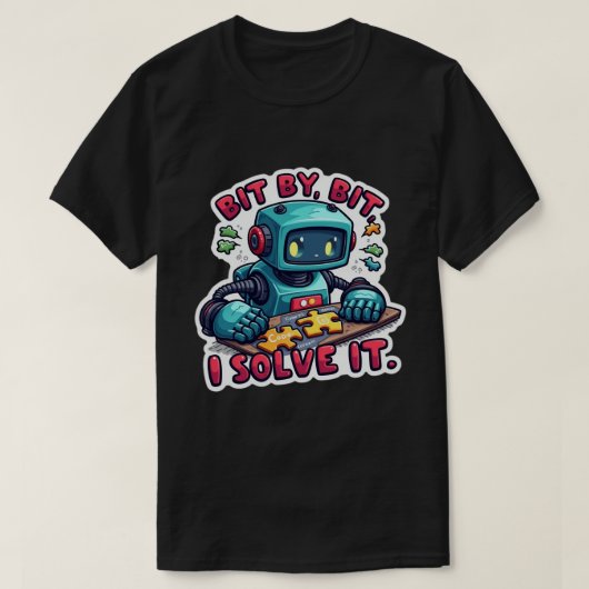 Stück für Stück löse ich es lustige Programmierer T-Shirt (Design vorne)