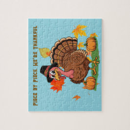 Stück für Stück, wir sind dankbar Thanksgiving-Puz Puzzle