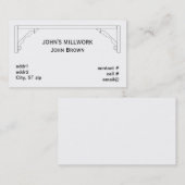 Stück-Gesimsformteil des Millwork multi Visitenkarte (Vorne/Hinten)