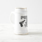 Stück ist mit Ihnen Bierglas (Vorderseite Links)