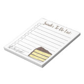 Stück Kuchen! Liste personalisiert ausführen Notizblock (Rotiert)