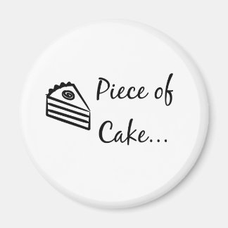 Stück Kuchen Magnet