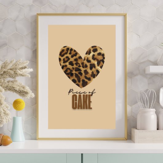 Stück Kuchen Poster