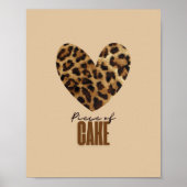 Stück Kuchen Poster (Vorne)