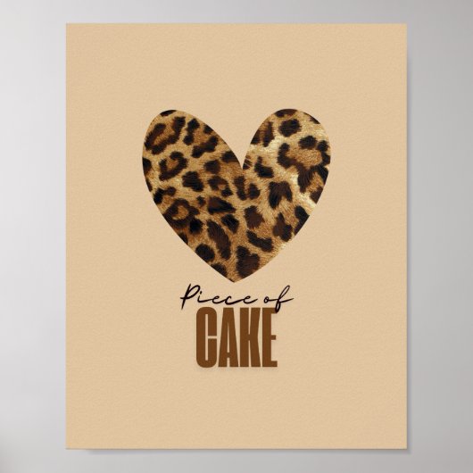 Stück Kuchen Poster (Vorne)