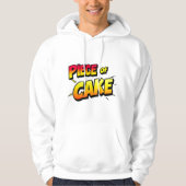 Stück Kuchen - spielerische Typografie Hoodie (Vorderseite)