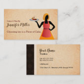 Stück Kuchen-Visitenkarten Visitenkarte (Vorne/Hinten)