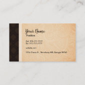 Stück Kuchen-Visitenkarten Visitenkarte (Rückseite)