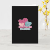 Stuck On You Valentine Funny Cactus Cute Design  Karte (Gelbe Blume)