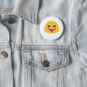 Stuck out Zunge geschlossene Augen Emoji Button (Beispiel)