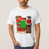 Stuck Santa Tri-Blend-Shirt T-Shirt (Vorderseite)