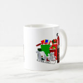 Stuck Santa Unisex Kaffeetasse (VorderseiteRechts)