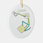 Stuckateur Stickman Keramik Ornament (Rechts)