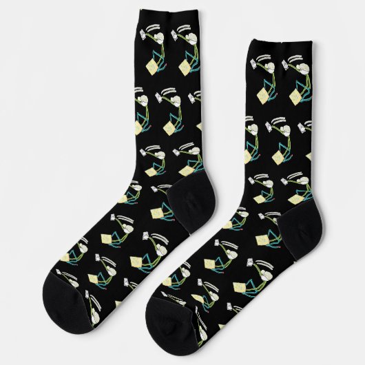 Stuckateur Stickman Socken (Linkes Detail)