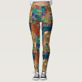 Stückchen großes Muster - Chow-Chow Leggings (Vorderseite)