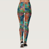 Stückchen großes Muster - Chow-Chow Leggings (Rückseite)