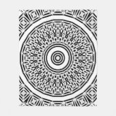 Stückchen-Mandala Fleecedecke (Vorderseite)