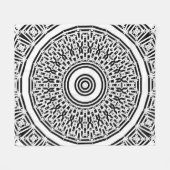 Stückchen-Mandala Fleecedecke (Vorderseite (Horizontal))