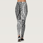 Stückchen-Mandala-Gitter Leggings (Rückseite)