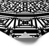 Stückchen-Mandala-Gitter Poster (Ecke)