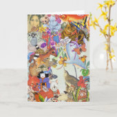 Stückchen u. Grußkarte der Bob-Collage 2 Karte (Gelbe Blume)