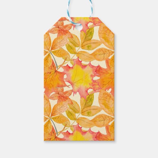 STÜCKE DER ORANGE FALL-AUTUMNSTÜCKE GESCHENKANHÄNGER (Vorderseite)