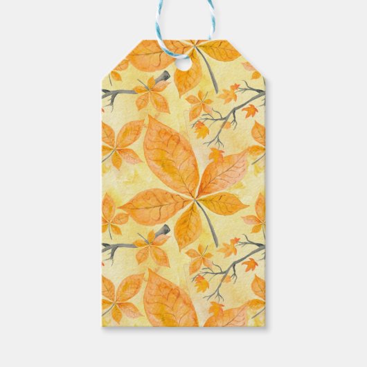 STÜCKE DER ORANGE FALL-AUTUMNSTÜCKE GESCHENKANHÄNGER (Vorderseite)