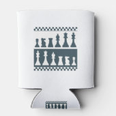 Stücke des Schachbretts Dosenkühler (Rückseite)