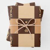 Stücke des Schachbretts Geschenkpapier Set (Beispiel)