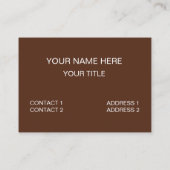 Stücke des Schachbretts Visitenkarte (Rückseite)