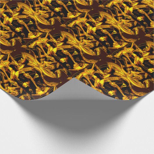 Stücke oder Bagasse aus getrockneter Mandarine Geschenkpapier (Ecke)