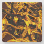 Stücke oder Bagasse aus getrockneter Mandarine Steinuntersetzer (Vorderseite)