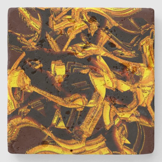 Stücke oder Bagasse aus getrockneter Mandarine Steinuntersetzer (Vorderseite)