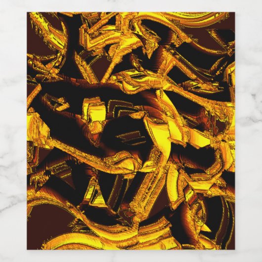 Stücke oder Bagasse aus getrockneter Mandarine Weinetikett (Einzelnes Label)