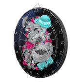Stücke und Stücke - Dartboard mit Surreal-Puzzle Dartscheibe (Vorderseite rechts)